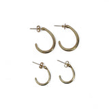 TRIO DE BRINCOS ARGOLAS JÉSSICA DOURADO