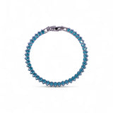 PULSEIRA RIVIERA VERDE TURMALINA RÓDIO BRANCO