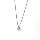 CONJUNTO COLAR E BRINCO MARINA RÓDIO BRANCO