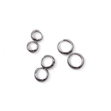 TRIO DE BRINCOS ARGOLAS LUMA RÓDIO BRANCO