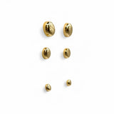 TRIO DE BRINCOS MEIA ESFERA LUIZA DOURADO