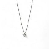 CONJUNTO COLAR E BRINCO MARINA RÓDIO BRANCO