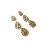 TRIO DE BRINCOS ÍSIS DOURADO