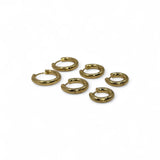 TRIO DE BRINCOS ARGOLAS LISAS CLARA DOURADO