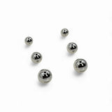 TRIO DE BRINCOS ESFERAS REGINA RÓDIO BRANCO