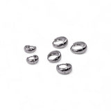 TRIO DE BRINCOS ARGOLAS LUMA RÓDIO BRANCO