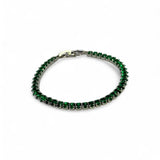 PULSEIRA RIVIERA VERDE ESMERALDA RÓDIO BRANCO