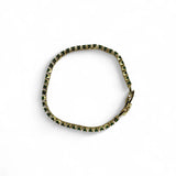 PULSEIRA RIVIERA VERDE ESMERALDA DOURADO