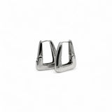 BRINCOS ARGOLAS ZILDA RÓDIO BRANCO