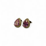 BRINCO GOTA ROSA CLARO ESTER DOURADO