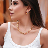 BRINCO ARGOLA KARINA DOURADO