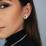 BRINCO PRESSÃO ROSA RÓDIO BRANCO