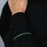 PULSEIRA RIVIERA VERDE ESMERALDA DOURADO