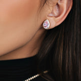 BRINCO GOTA ROSA CLARO ESTER DOURADO