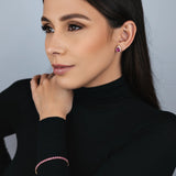 PULSEIRA RIVIERA ROSA PINK DOURADO