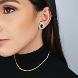 BRINCO PRESSÃO VERDE ESMERALDA ANDREZA DOURADO