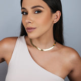 COLAR FITA GROSSA RAFAELA DOURADO