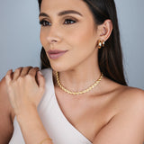 BRINCO ARGOLA TÂNIA DOURADO