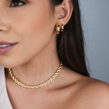 BRINCO ARGOLA TÂNIA DOURADO