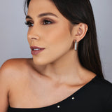 BRINCOS ARGOLAS ZILDA RÓDIO BRANCO