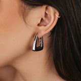 BRINCOS ARGOLAS ZILDA RÓDIO BRANCO