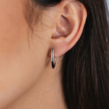 BRINCO ARGOLA ANGÉLICA RÓDIO BRANCO