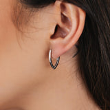 BRINCO ARGOLA ANGÉLICA RÓDIO BRANCO