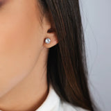 CONJUNTO COLAR E BRINCO SABRINA RÓDIO BRANCO