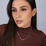 TRIO DE BRINCOS ESFERA REGINA DOURADO