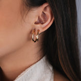 TRIO DE BRINCOS ARGOLAS JÉSSICA DOURADO