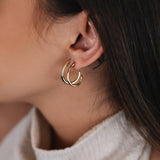 TRIO DE BRINCOS ARGOLAS JÉSSICA DOURADO