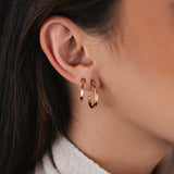 TRIO DE BRINCOS ARGOLAS JÉSSICA DOURADO