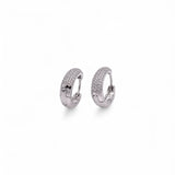 BRINCO ARGOLA ARIANE RÓDIO BRANCO